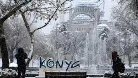 Konya’da çok bulutlu hava ve kar yağışı bekleniyor