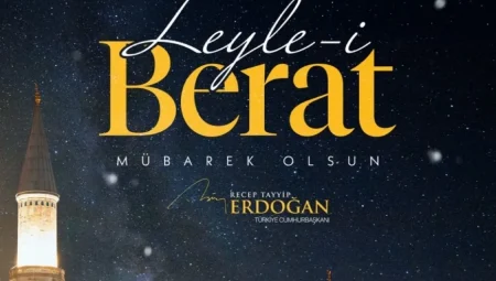 Cumhurbaşkanı Erdoğan’dan Berat Kandili Mesajı